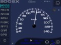 Startbildschirm mit original 200SX Tacho (zeigt GPS Geschwindigkeit)